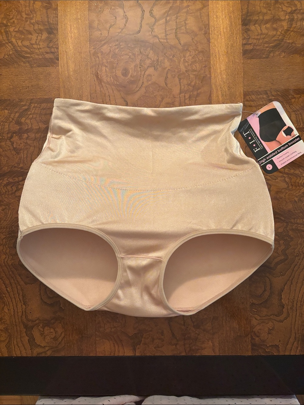 NWT High-Waist Bottom Booster, Shaping Briefs by - Beige